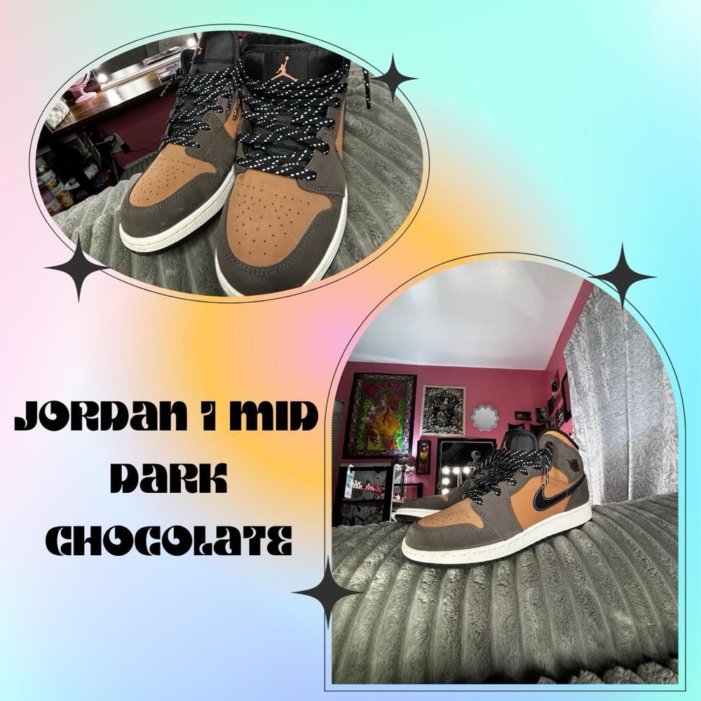 jordan 1 mid dark chocolate